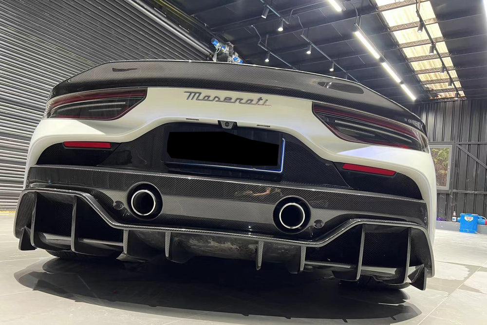 2020-2024 Maserati MC20 SVD Style Dry Carbon Fiber Rear Ducktail Spoiler