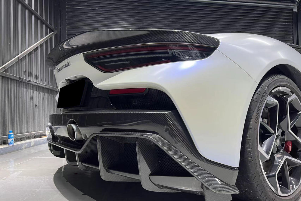2020-2024 Maserati MC20 SVD Style Dry Carbon Fiber Rear Ducktail Spoiler