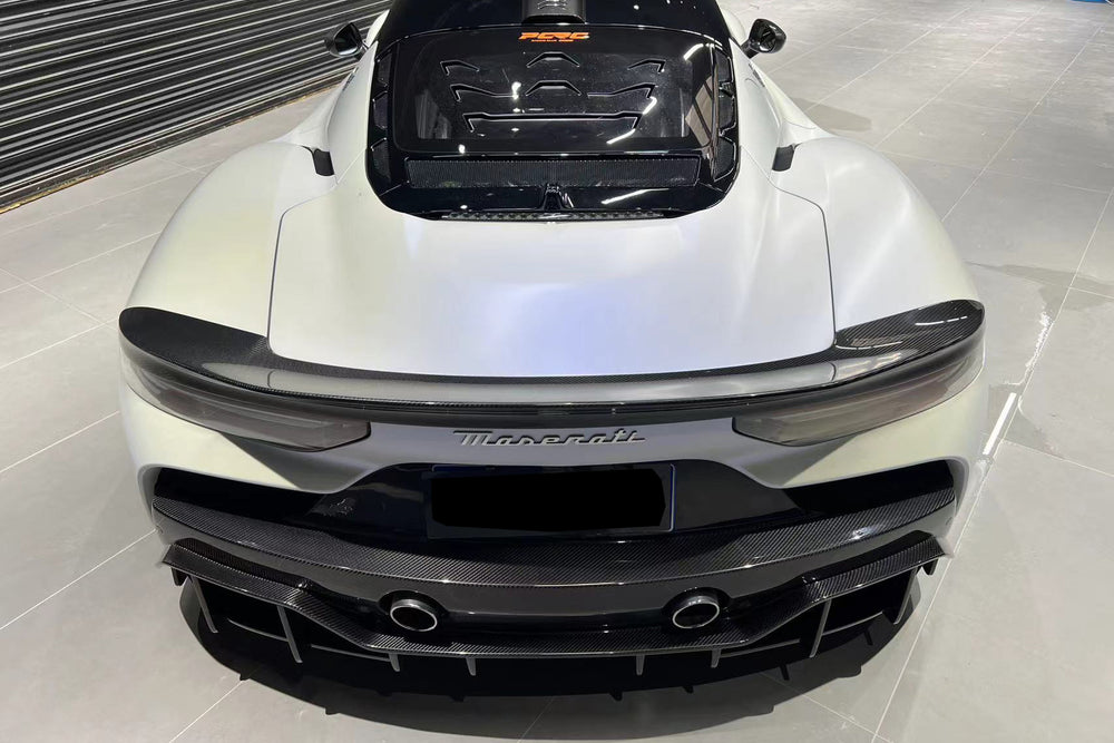 2020-2024 Maserati MC20 SVD Style Dry Carbon Fiber Rear Ducktail Spoiler