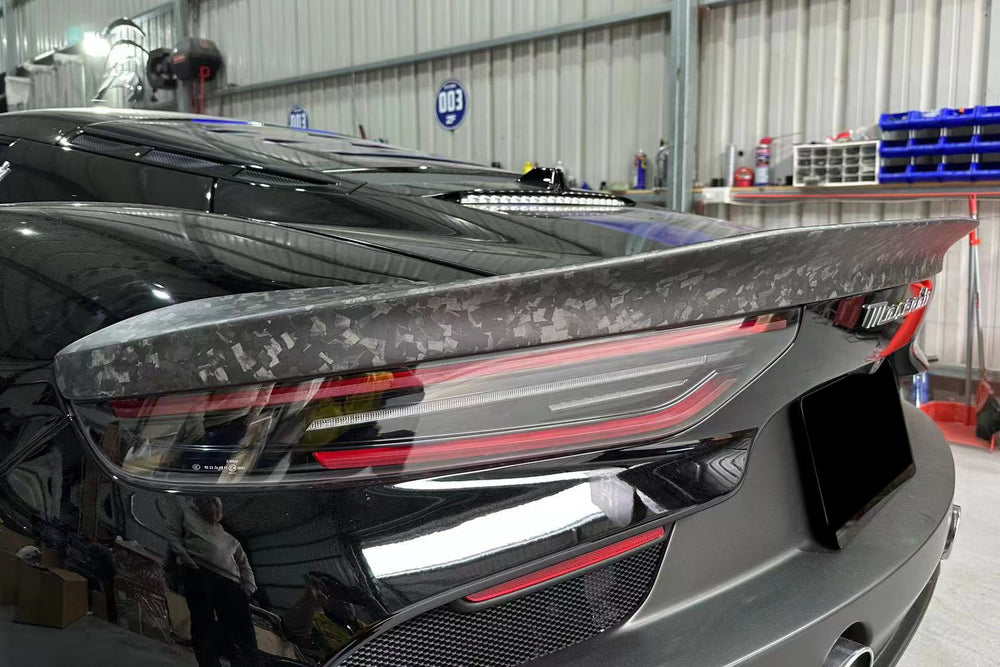 2020-2024 Maserati MC20 SVD Style Dry Carbon Fiber Rear Ducktail Spoiler
