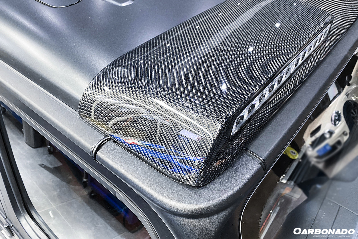 2019-2025 Mercedes Benz G-Class W464 | W465 G-Wagon BR Style Front Roof Spoiler | Fit G500,G550,G63 AMG - DarwinPRO Aerodynamics