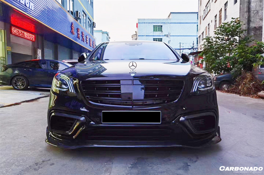 2017-2020 Mercedes Benz S63 W222 Sedan BRS Style Front Lip