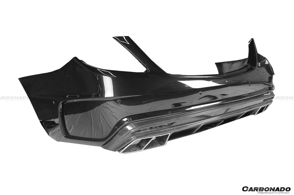 2017-2020 Mercedes Benz S63 W222 Sedan MSY Style Rear Bumper with Exhaust Tips
