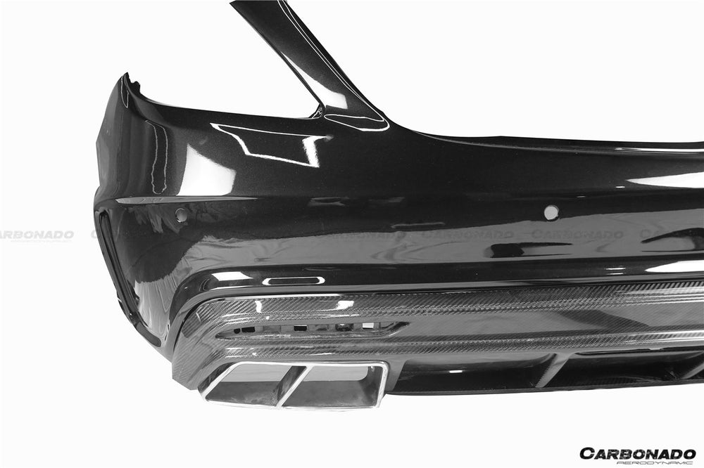 2017-2020 Mercedes Benz S63 W222 Sedan MSY Style Rear Bumper with Exhaust Tips