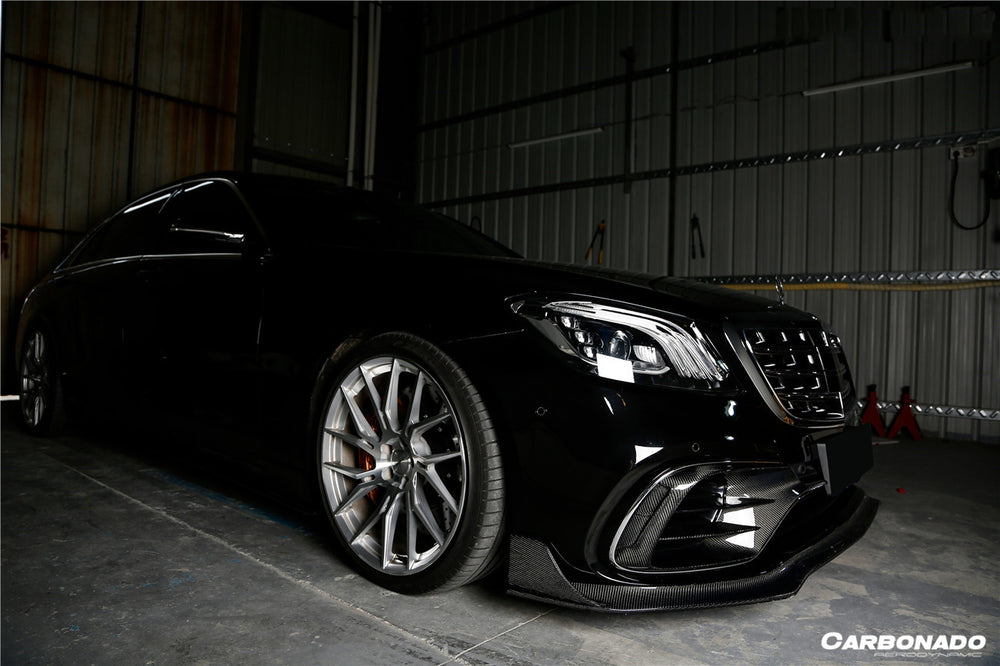 Ventilaciones de parachoques delantero estilo MSY del sedán Mercedes Benz S63 W222 2017-2020