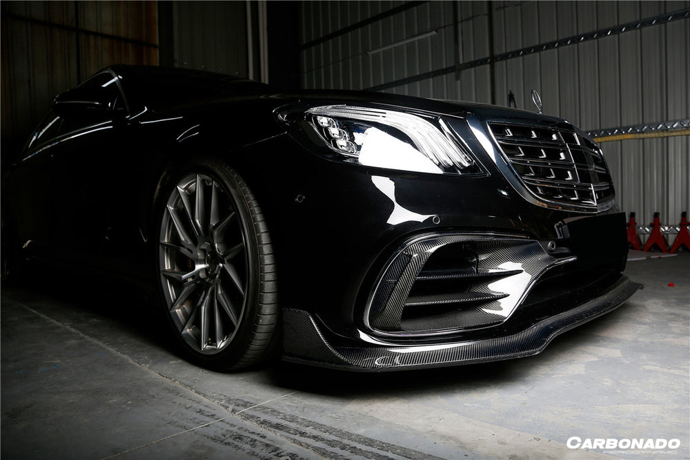Ventilaciones de parachoques delantero estilo MSY del sedán Mercedes Benz S63 W222 2017-2020