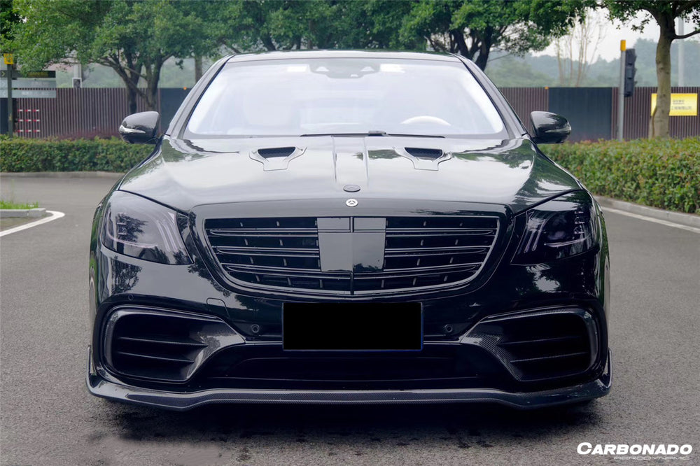 2017-2020 Mercedes Benz S63 W222 Sedan MSY Style Front Lip