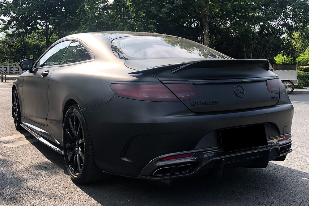 FOR 2015-20 MB S550 S63 S65 AMG 2DR COUPE CARBON FIBER REAR
