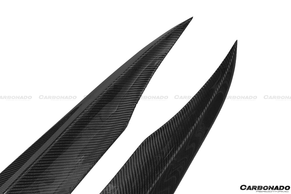2012-2014 Mercedes Benz W204 C63 AMG RZS Style Carbon Fiber Rear Bumper Caps