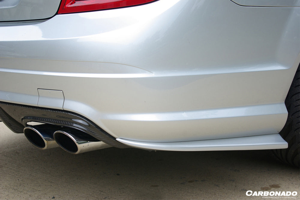 2012-2014 Mercedes Benz W204 C63 AMG RZS Style Carbon Fiber Rear Bumper Caps