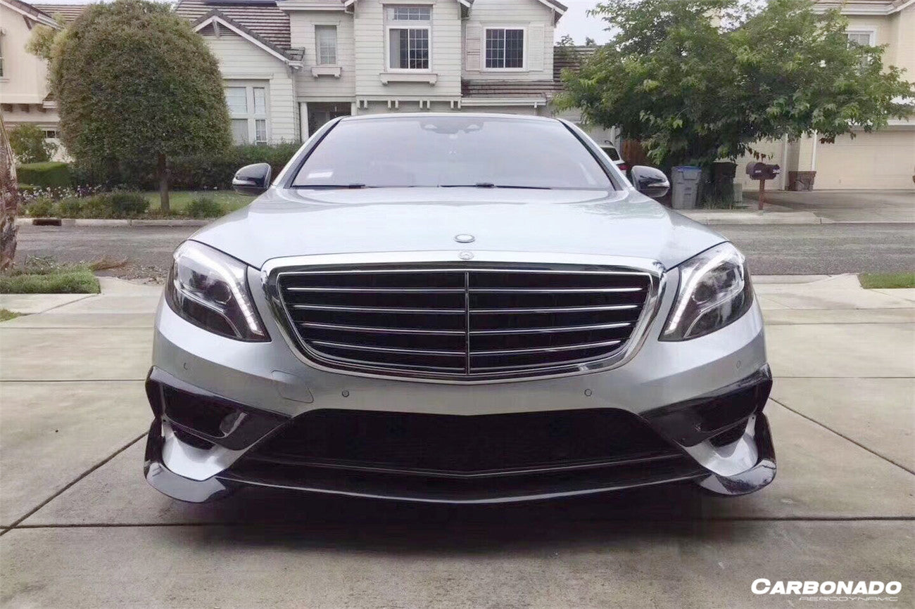 Faldón delantero de fibra de carbono estilo BRS para Mercedes Benz W222.1 S63 AMG 2014-2017