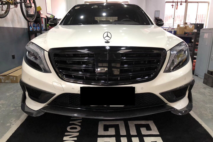 Faldón delantero de fibra de carbono estilo BRS para Mercedes Benz W222.1 S63 AMG 2014-2017