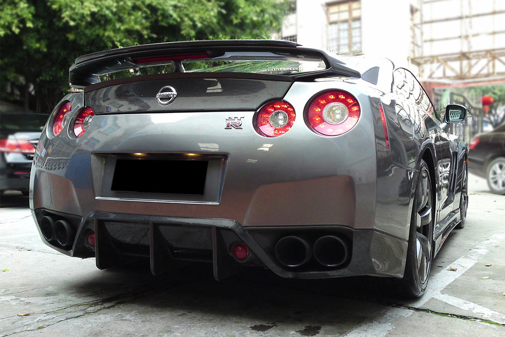 2008-2011 Nissan GTR R35 CBA BSE Style Carbon Fiber Rear Diffuser Lip