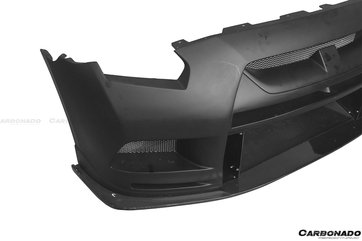 2008-2023 Nissan GTR R35 CBA DBA TPR Style Partial Carbon Fiber Front Bumper - DarwinPRO Aerodynamics