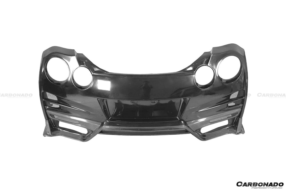 Parachoques trasero estilo TS con difusor y aletas para Nissan GTR R35 CBA/DBA/EBA 2008-2022