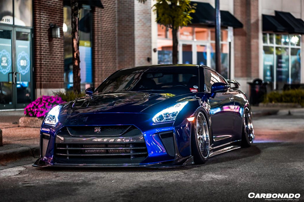 Parachoques delantero estilo TS Nissan GTR R35 CBA/DBA/EBA 2008-2022