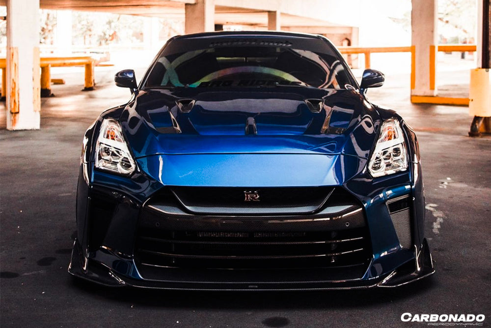 Parachoques delantero estilo TS Nissan GTR R35 CBA/DBA/EBA 2008-2022