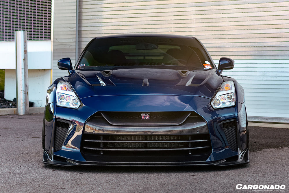 Parachoques delantero estilo TS Nissan GTR R35 CBA/DBA/EBA 2008-2022