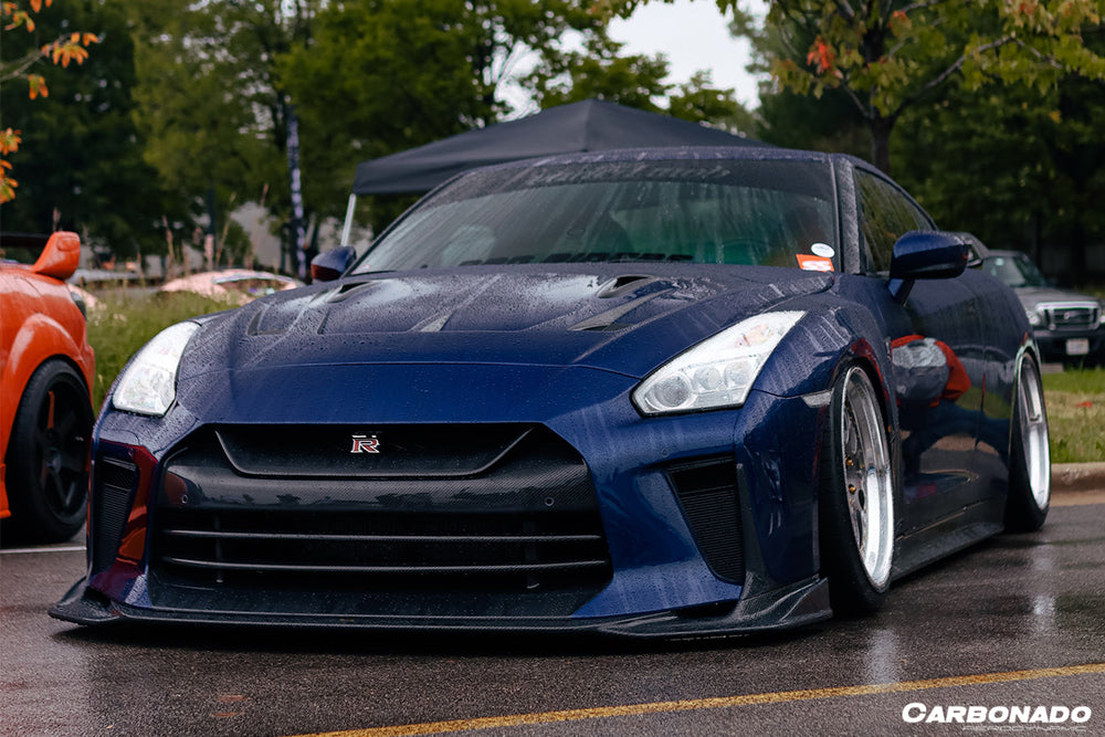 Parachoques delantero estilo TS Nissan GTR R35 CBA/DBA/EBA 2008-2022