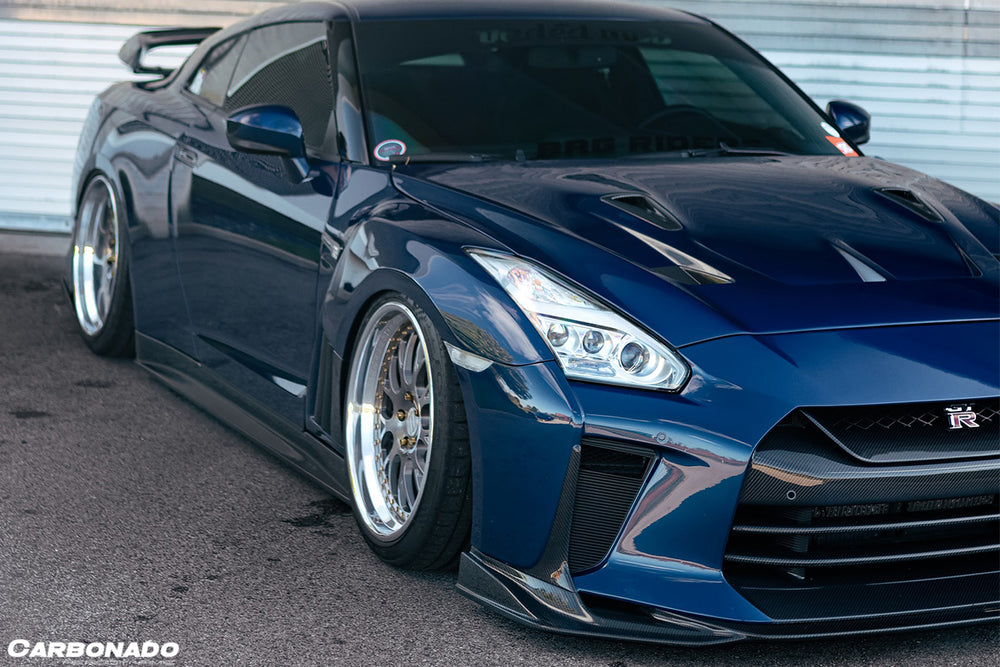 Parachoques delantero estilo TS Nissan GTR R35 CBA/DBA/EBA 2008-2022