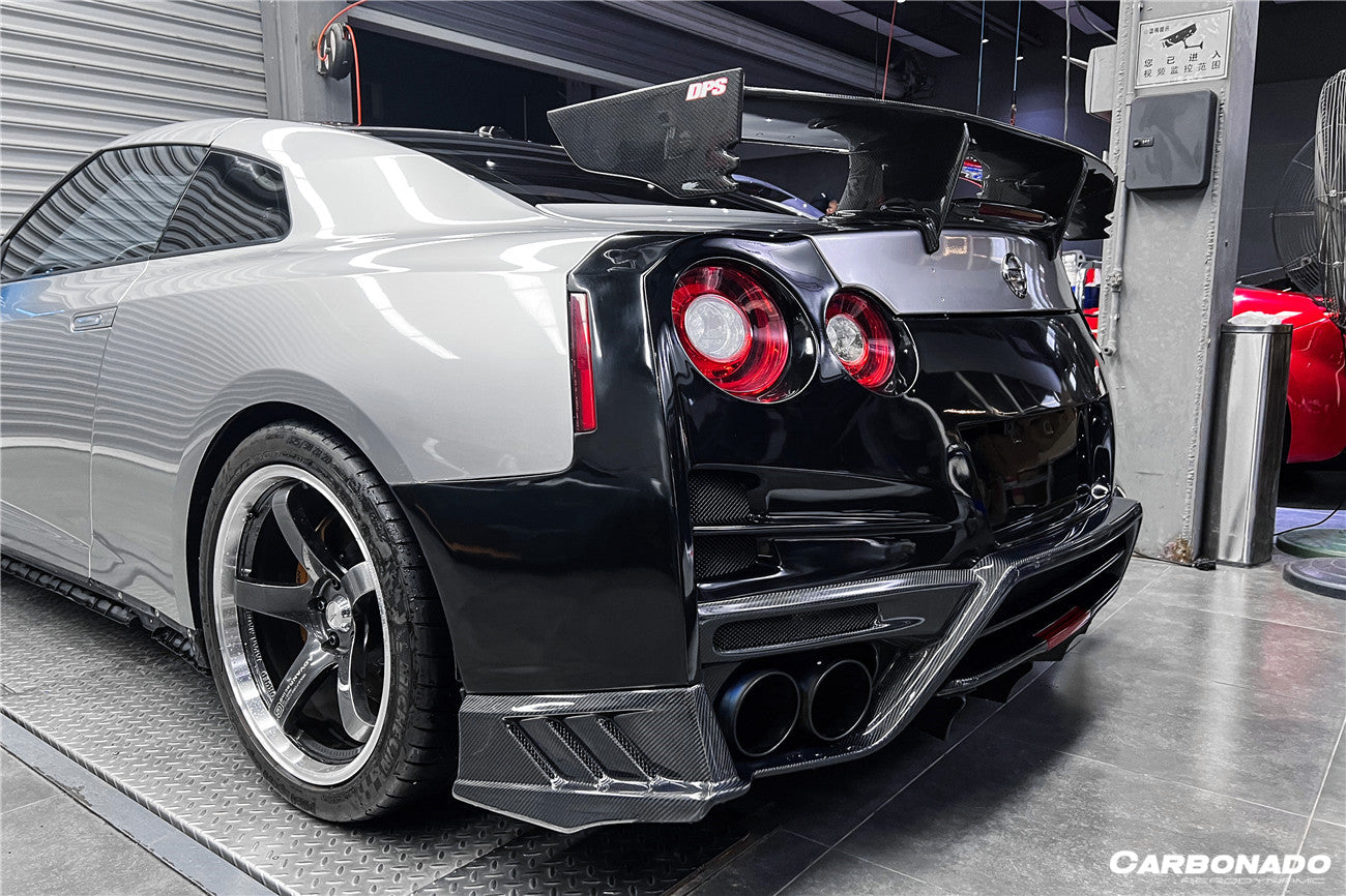 2008-2023 Nissan GTR R35 CBA DBA EBA TS Style Rear Bumper with Diffuser Undertray And Fins - DarwinPRO Aerodynamics