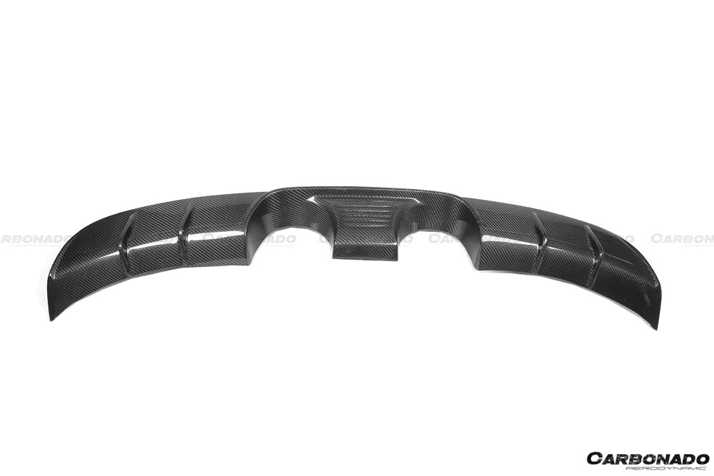 2016-2019 Porsche 911 991.2 Carrera/Targa/S/4S/GTS Style Borde de escape central trasero