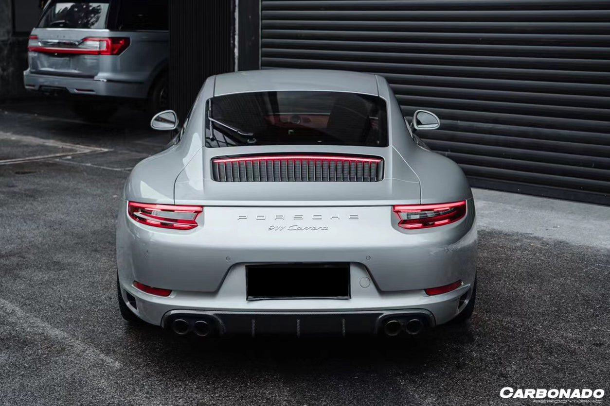 2016-2019 Porsche 911 991.2 Carrera/Targa/S/4S/GTS OD Style - Labio trasero de escape cuádruple