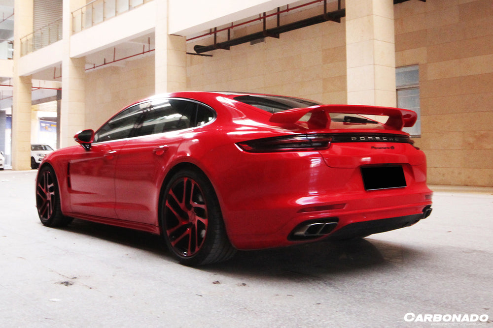 Alerón de maletero de fibra de carbono estilo TA para Porsche Panamera 971-1 y 971-2 2017-23
