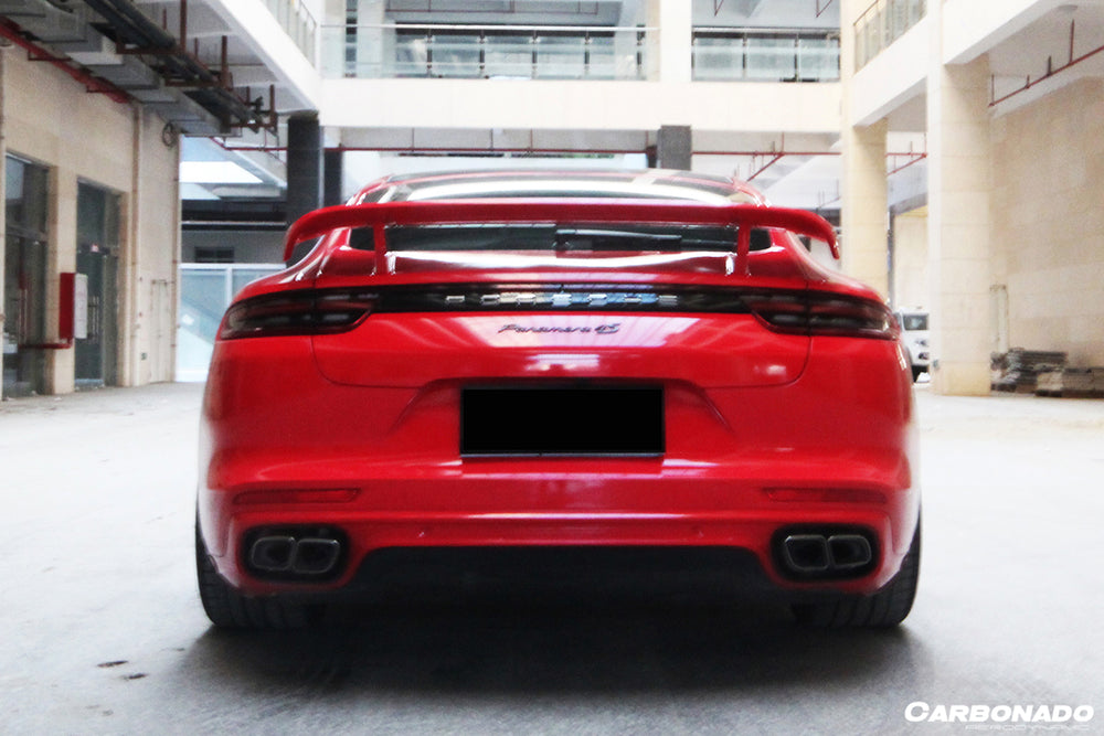 Alerón de maletero de fibra de carbono estilo TA para Porsche Panamera 971-1 y 971-2 2017-23