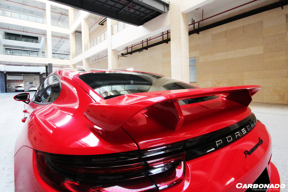 Alerón de maletero de fibra de carbono estilo TA para Porsche Panamera 971-1 y 971-2 2017-23