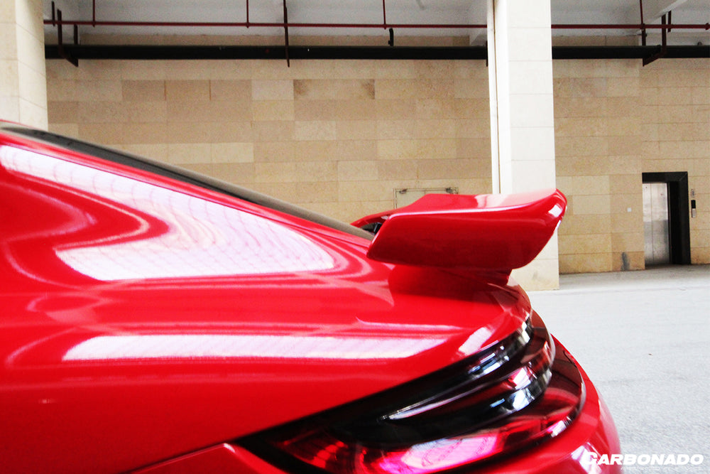 Alerón de maletero de fibra de carbono estilo TA para Porsche Panamera 971-1 y 971-2 2017-23