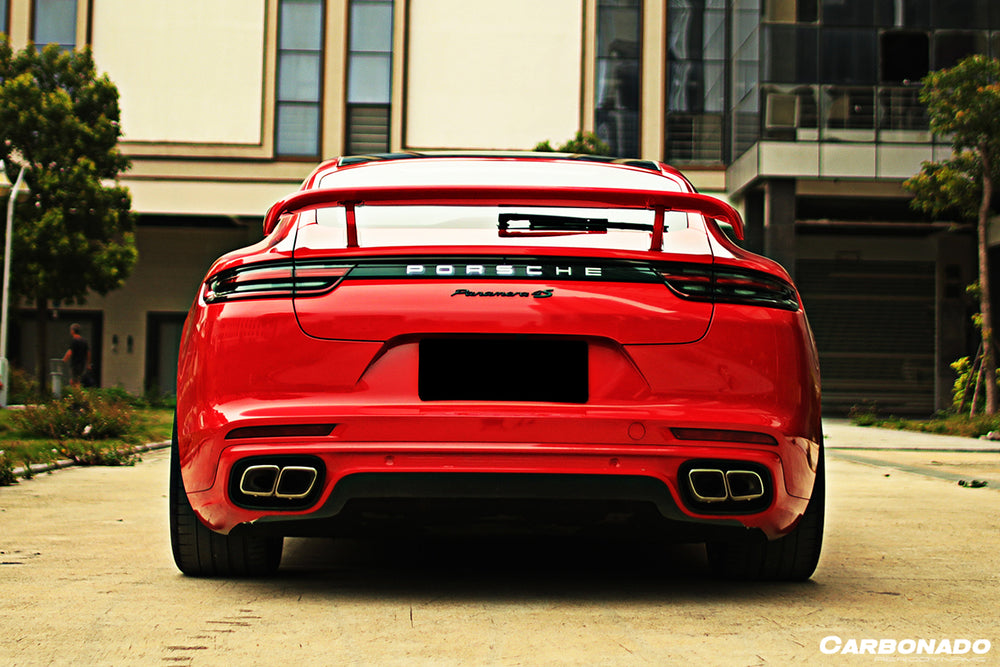 Alerón de maletero de fibra de carbono estilo TA para Porsche Panamera 971-1 y 971-2 2017-23