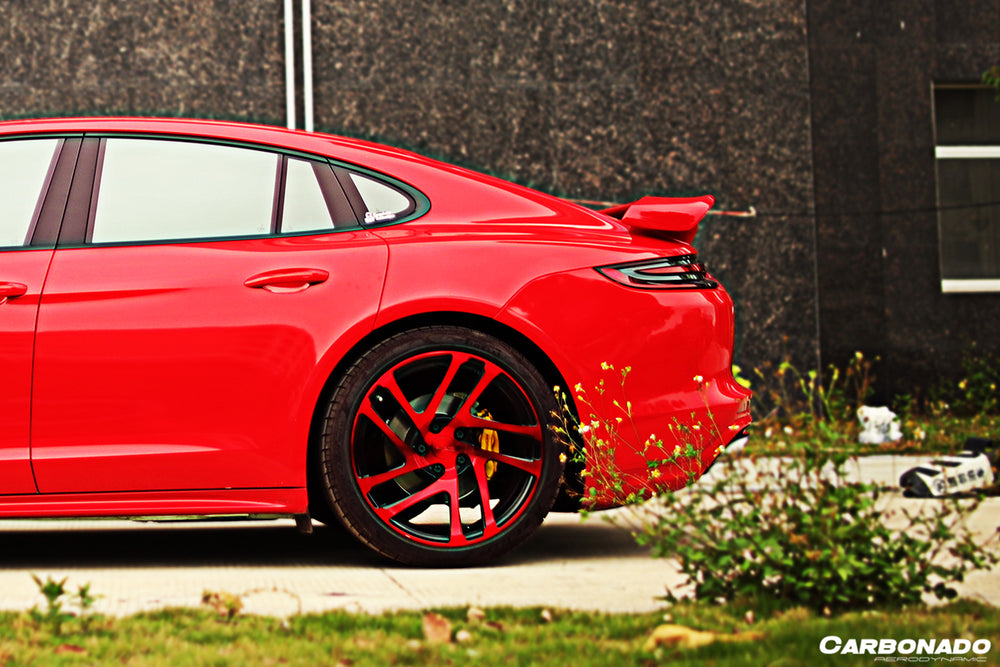Alerón de maletero de fibra de carbono estilo TA para Porsche Panamera 971-1 y 971-2 2017-23