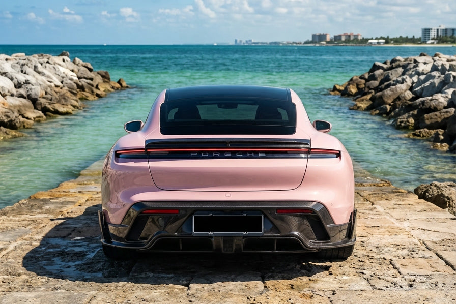 2020-2024 Porsche Taycan Sedan, ST, CT CADO Style Rear Diffuser