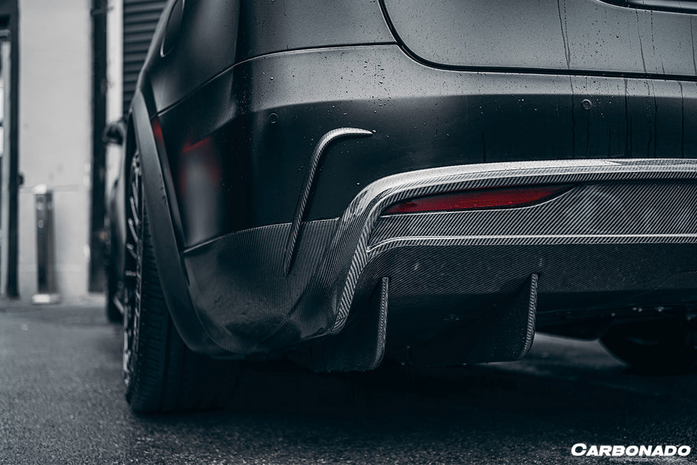 Difusor trasero de fibra de carbono estilo RZS para SUV Tesla X 2019-2021