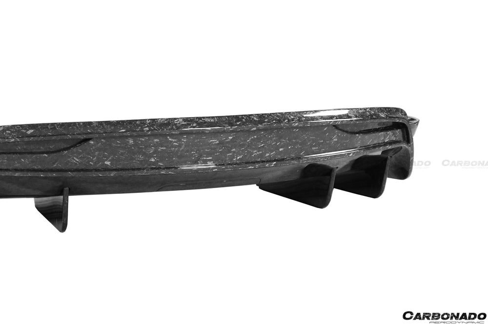 Difusor trasero de fibra de carbono estilo RZS para SUV Tesla X 2019-2021