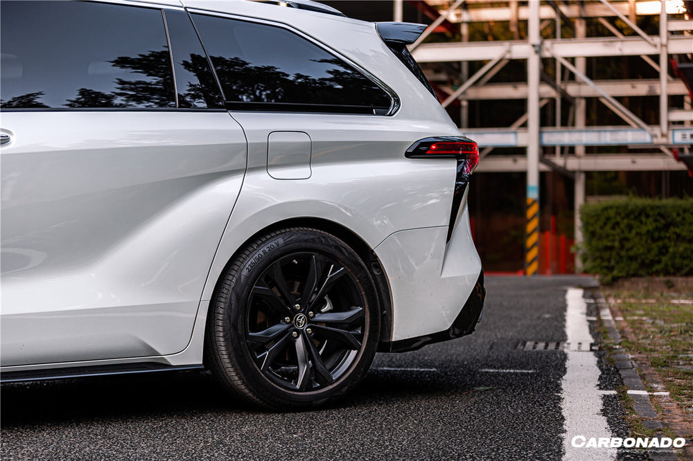 2021-UP Toyota Sienna Thunder Style Plastic Rear Diffuser with Tips