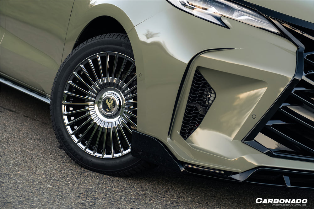 2021-UP Toyota Sienna Thunder Style PP Front Bumper with Lip and Grills and LED Light