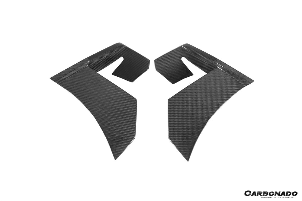 2020-2023 McLaren GT WP Style DRY Carbon Fiber Rear Bumper Side Canards