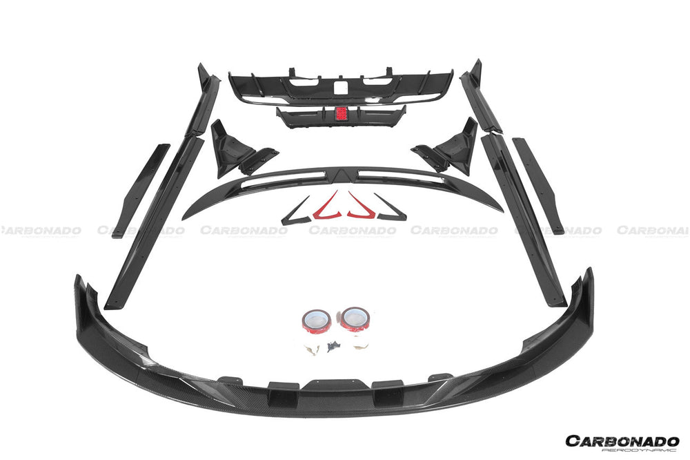 2023-2025 Tesla Model 3 LCI Turbo Style Carbon Fiber Pattern Look Body Kit