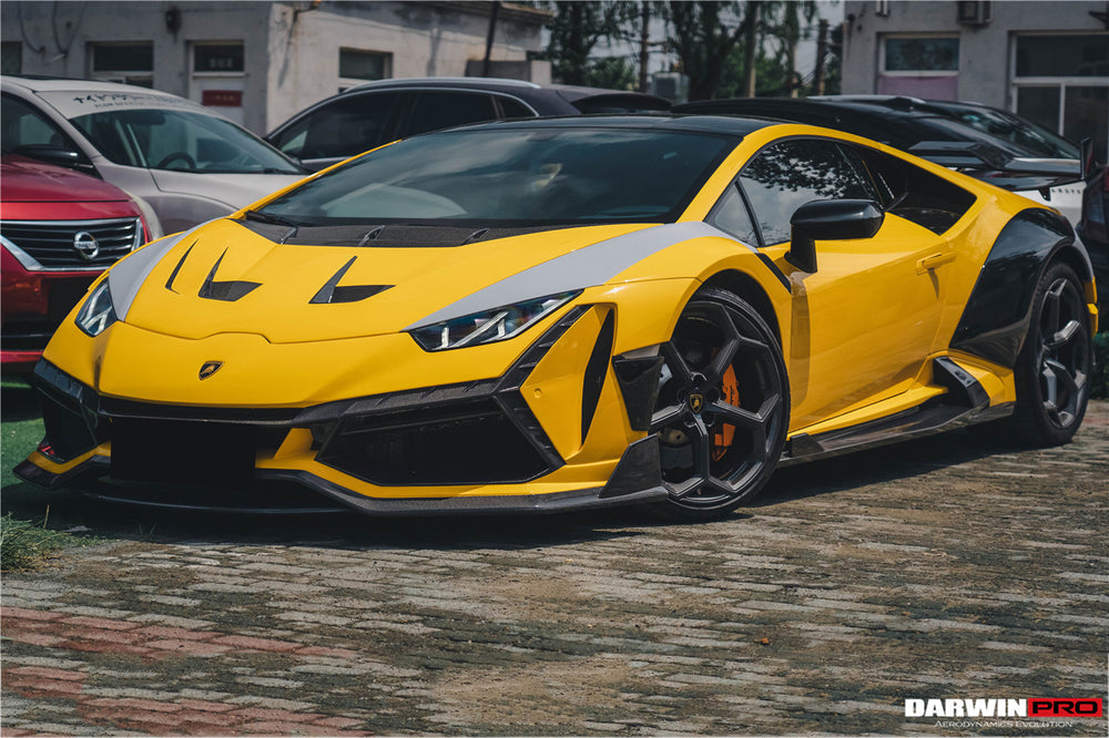 Guardabarros delantero ancho DarwinPRO 2015-2025 Lamborghini Huracan LP610 y LP580 y EVO y Tecnica estilo BKSSII