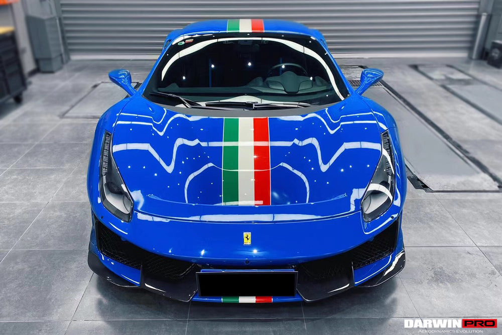 2018-2020 Ferrari 488 Pista Only Partial Carbon Fiber Front Bumper