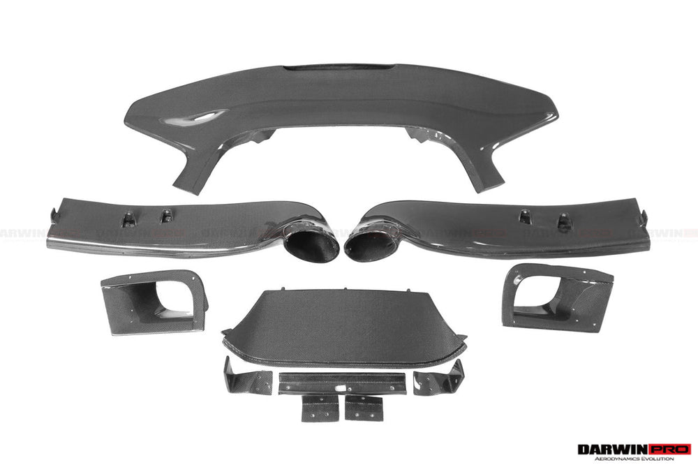 Parachoques trasero y alerón estilo pista Ferrari 488 Spyder 2015-2020