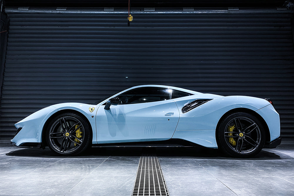2015-2020 Ferrari 488 GTB | Spider Pista Style Carbon Fiber Side Skirts