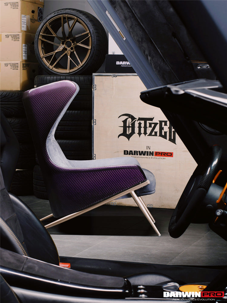 DARWINPRO 4x4  WEAVE CARBON FIBER URBAN LONDON GREY COLOR LOUNGE CHAIR