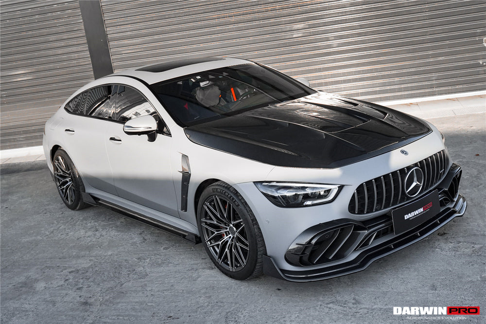 2019-2024 Mercedes Benz AMG GT50 GT53 GT43 4Door Coupe X290 IMP Performance Carbon Fiber Front Bumper Lip Splitter - DarwinPRO Aerodynamics