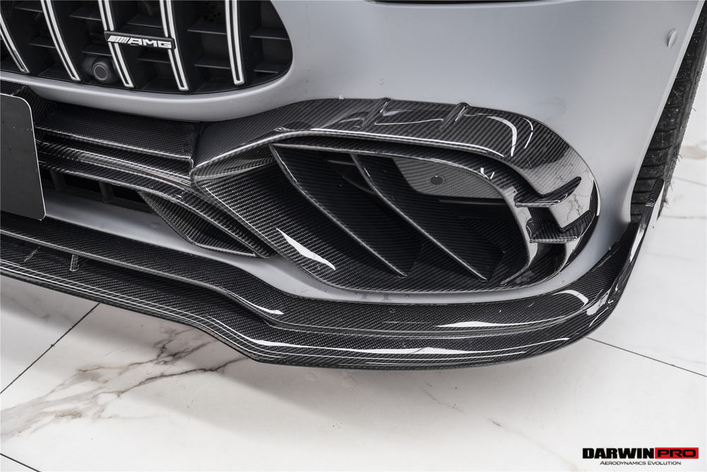 Embellecedores de ventilación para parachoques delantero de fibra de carbono de alto rendimiento DarwinPRO 2019-2024 Mercedes Benz AMG GT50 GT53 GT43 4Door Coupe X290 IMP