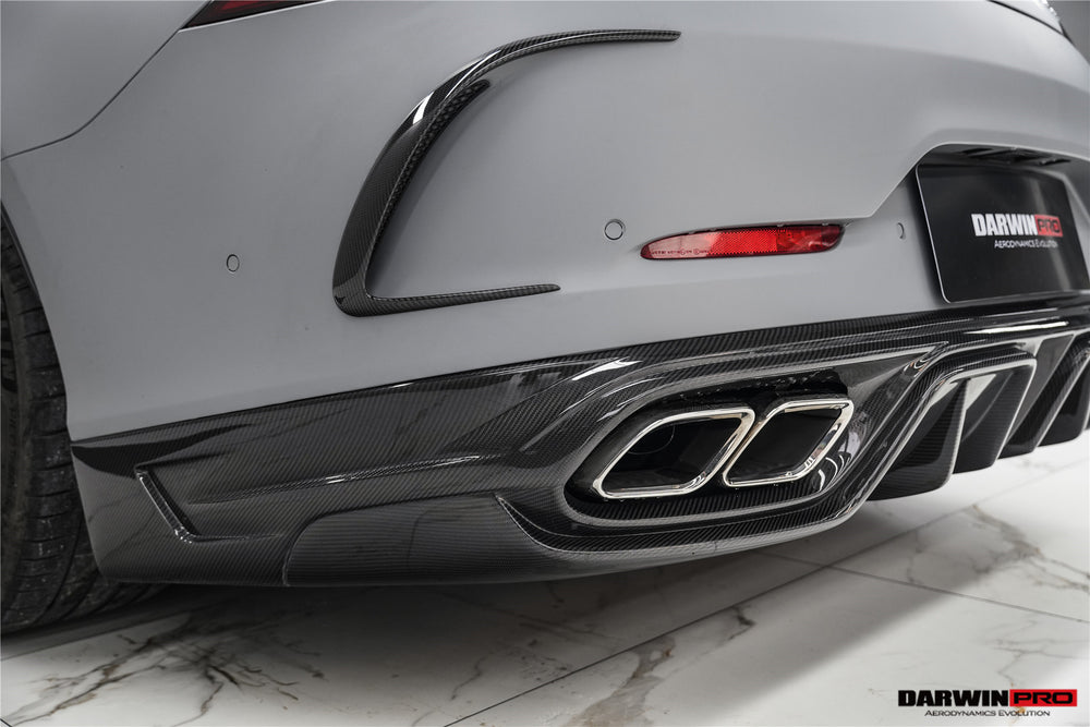 DarwinPRO 2019-2024 Mercedes Benz AMG GT50 GT53 GT43 4Door Coupe X290 IMP Performance Rear Diffuser With Exhaust tips