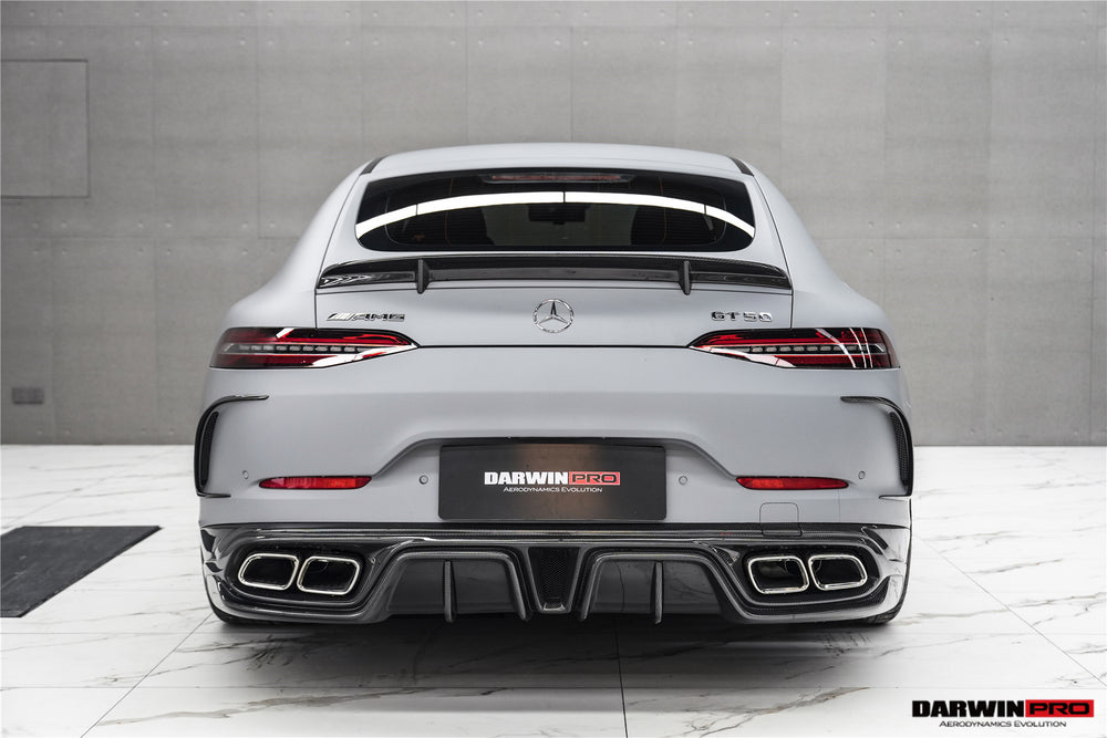 DarwinPRO 2019-2024 Mercedes Benz AMG GT50 GT53 GT43 4Door Coupe X290 IMP Performance Rear Diffuser With Exhaust tips