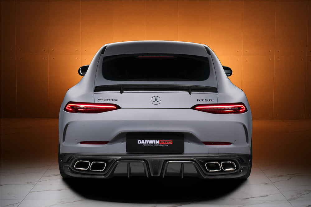 DarwinPRO 2019-2024 Mercedes Benz AMG GT50 GT53 GT43 4Door Coupe X290 IMP Performance Rear Diffuser With Exhaust tips - DarwinPRO Aerodynamics